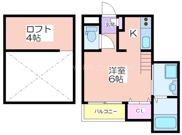 エバーグリーンテラスの物件間取画像